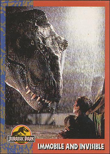 Jurassic Park (Base Set) card 42 Immobile and Invisible