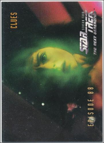 Star Trek: The Next Generation - The Episode Collection Season Four (Base Set) card 363 Clues, Episode 88C