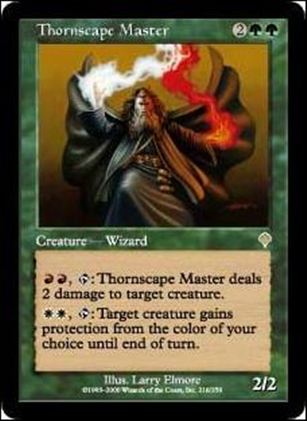 Magic the Gathering: Invasion (Base Set) card 216 Thornscape Master