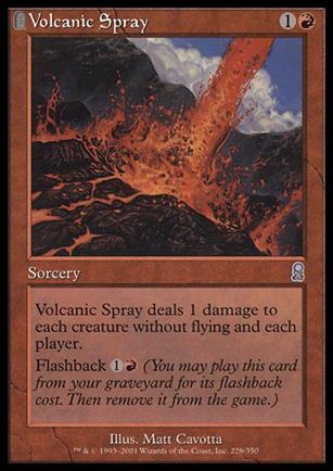 Magic the Gathering: Odyssey (Base Set) card 226 Volcanic Spray