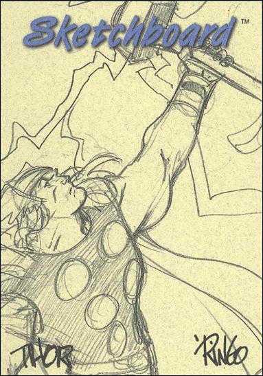 Marvel Creators Collection '98 (Sketchboard Subset) card 7-B Thor (Yellow)