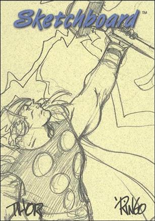 Marvel Creators Collection '98 (Sketchboard Subset) card 7-B Thor (Yellow)