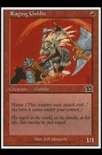Magic the Gathering: 6th Edition (Base Set) card 200 Raging Goblin