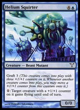 Magic the Gathering: Dissension (Base Set) card 26 Helium Squirter