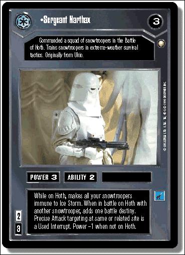 Star Wars: Special Edition Limited (Base Set) card 47 Sergeant Narthax