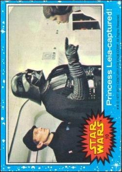 Star Wars: Series 1 (Base Set) card 10 Princess Leia-captured!