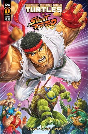Teenage Mutant Ninja Turtles vs. Street Fighter issue 4-B Jason Cardy Cover