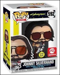 POP! Games figure 592-B Johnny Silverhand (GITD AE Exclusive)