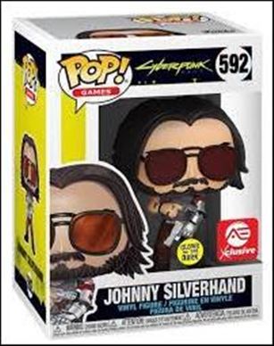 POP! Games figure 592-B Johnny Silverhand (GITD AE Exclusive)