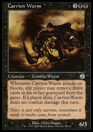 Magic the Gathering: Torment (Base Set) card 55 Carrion Wurm
