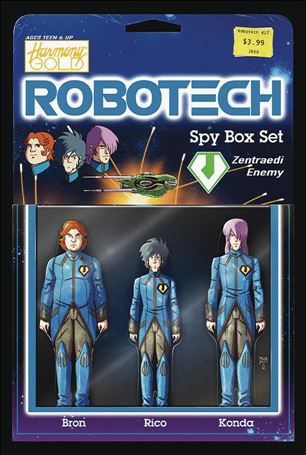Robotech (2017) issue 17-B Blair Shedd Action Figure Cover