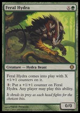 Magic the Gathering: Shards of Alara (Base Set) card 131 Feral Hydra