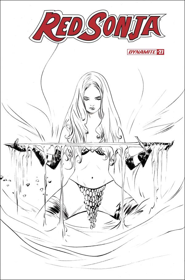 Red Sonja (2019) issue 27-O Jae Lee 1:30 Black & White Cover