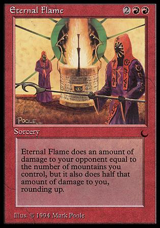 Magic the Gathering: The Dark (Base Set) card 61 Eternal Flame