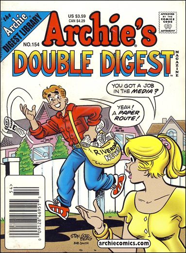 Archie's Double Digest Magazine issue 154 Digest Sized