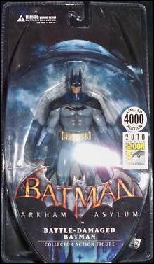 Batman: Arkham Asylum San Diego Comic-Con Battle-Damaged Batman 1/4000, Jan  2010 Action Figure by DC Direct