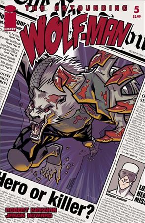 Astounding Wolf-Man issue 5 Jason Howard Cover
