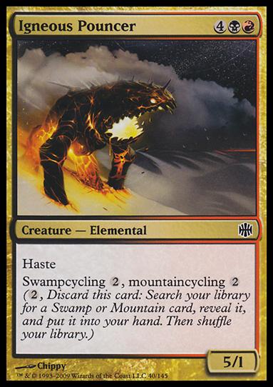 Magic The Gathering: Alara Reborn (Base Set) card 40 Igneous Pouncer