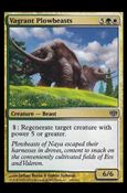 Magic the Gathering: Conflux (Base Set) card 129-B Vagrant Plowbeasts (Foil)
