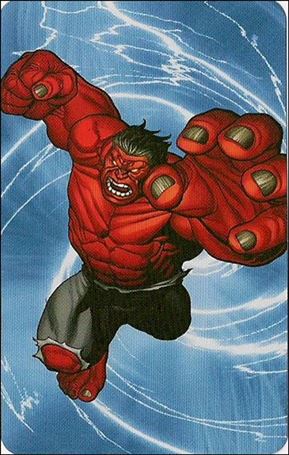 Marvel Universe: Series 1 (Promo) card 028 Red Hulk