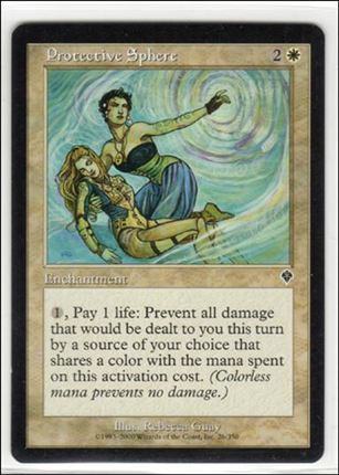 Magic the Gathering: Invasion (Base Set) card 26 Protective Sphere