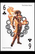 Artifacts Playing Cards (Promo) card 6 Clubs The Ember Stone - Glorianna Silver