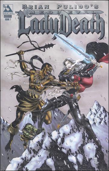 Brian Pulido's Medieval Lady Death issue 7-F Platinum Foil Cover Polybagged with COA 1/900