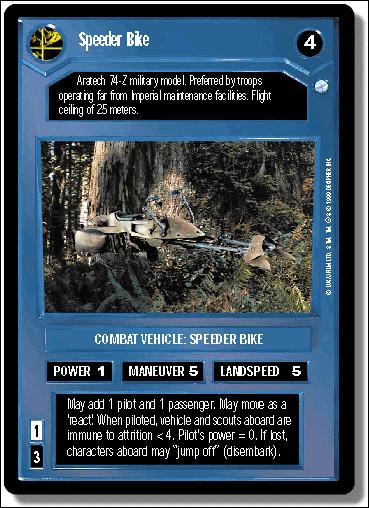 Star Wars: Endor Limited (Base Set) card 79 Speeder Bike
