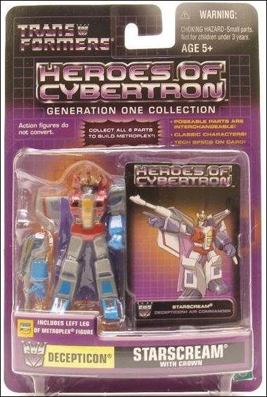 Transformers: Heroes of Cybertron (Generation One Collection) figure 30 Starscream with Crown