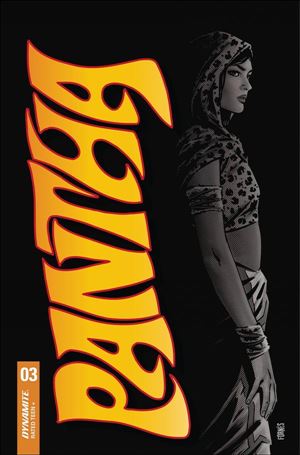 Pantha (2022) issue 3-L Jorge Fornes 1:15 Black & White Cover