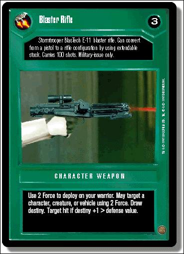 Star Wars: Premiere Limited (Base Set) card 154 Blaster Rifle