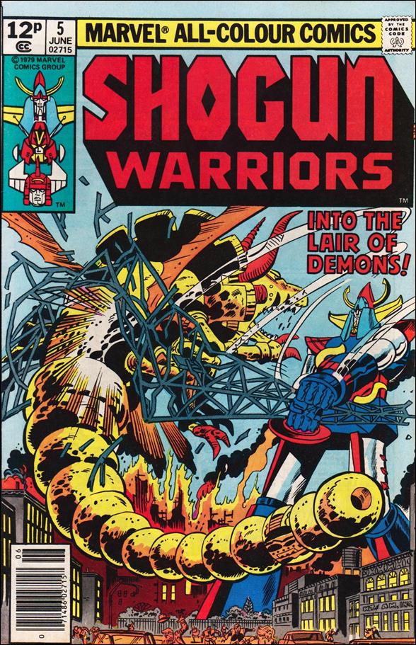 Shogun Warriors issue 5-B UK Price Cover