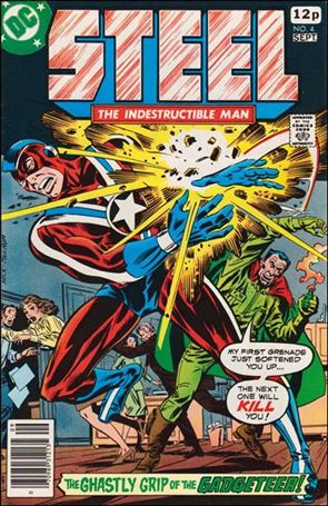 Steel, the Indestructible Man issue 4-B UK Price Cover
