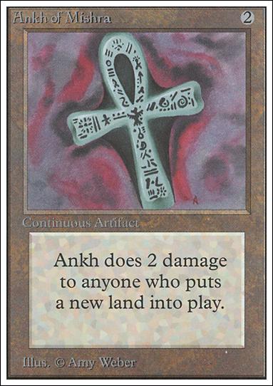 Magic the Gathering: Unlimited (Base Set) card 231 Ankh of Mishra