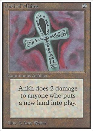 Magic the Gathering: Unlimited (Base Set) card 231 Ankh of Mishra