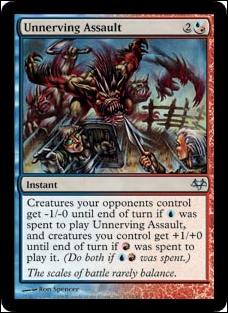 Magic the Gathering: Eventide (Base Set) card 114 Unnerving Assault