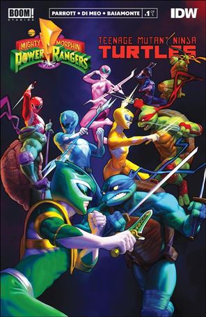 Mighty Morphin Power Rangers/Teenage Mutant Ninja Turtles issue 1-L Ibrahem Swaid Cover (3rd Printing)