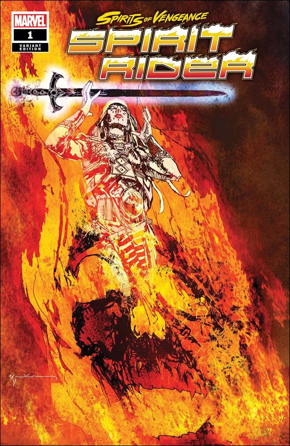 Spirits of Vengeance: Spirit Rider issue 1-C Bill Sienkiewicz Cover
