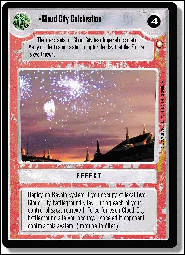Star Wars: Special Edition Limited (Base Set) card 217 Cloud City Celebration