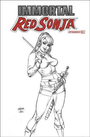 Immortal Red Sonja issue 8-G Joseph Michael Linsner 1:15 B&W Cover