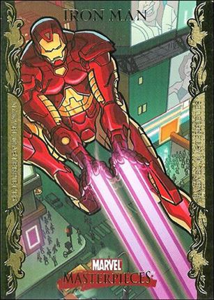 2007 Marvel Masterpieces (Parallel Gold Border Base Set) card 43 Iron Man
