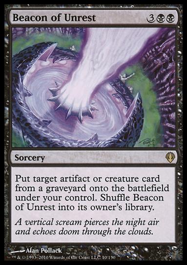 Magic the Gathering: Archenemy (Base Set) card 10 Beacon of Unrest