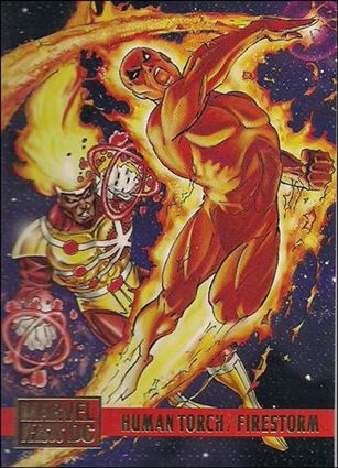 DC Versus Marvel / Marvel Versus DC (Base Set) card 61 Human Torch / Firestorm