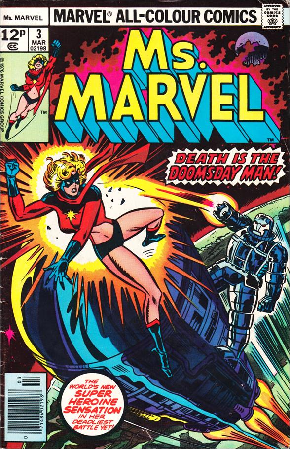 Ms. Marvel (1977) issue 3-B UK Price Cover