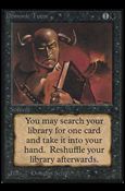 Magic the Gathering: Limited Edition Alpha (Base Set) card 104 Demonic Tutor
