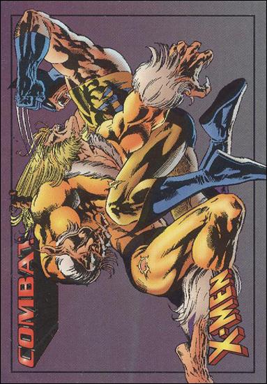 X-Men $0.99 (Base Set) card 41 Wolverine vs Sabretooth