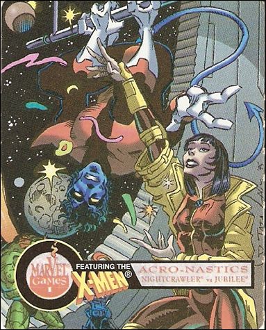 X-Men Nerds: Series 2 (Base Set) card 7 Acro-Nastics: Nightcrawler vs Jubilee