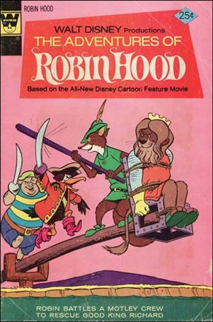 Walt Disney Productions the Adventures of Robin Hood issue 6-B Whitman Cover
