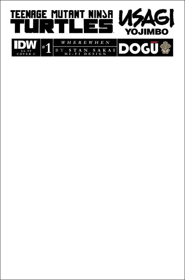 Teenage Mutant Ninja Turtles / Usagi Yojimbo: WhereWhen issue 1-C Blank/Sketch Cover