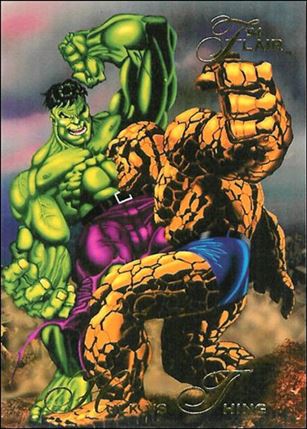 Marvel Annual Flair '94 (Base Set) card 7 Hulk vs Thing